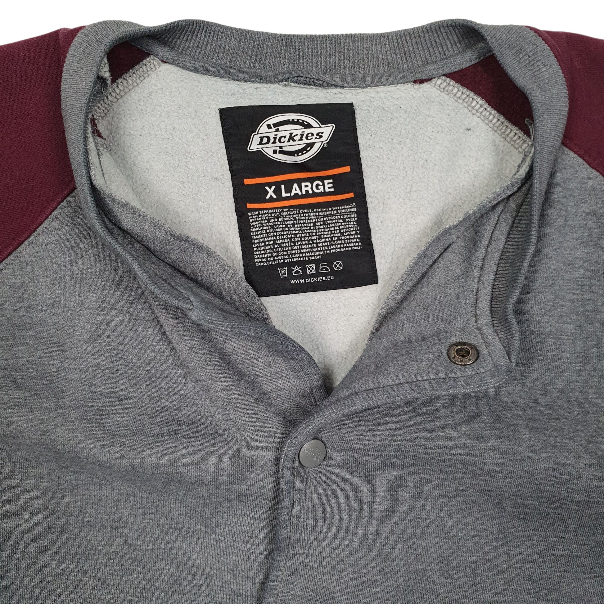 Mens Grey Dickies  Full Zip Jumper