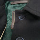 Mens Black Burberry Longline Overcoat  Coat
