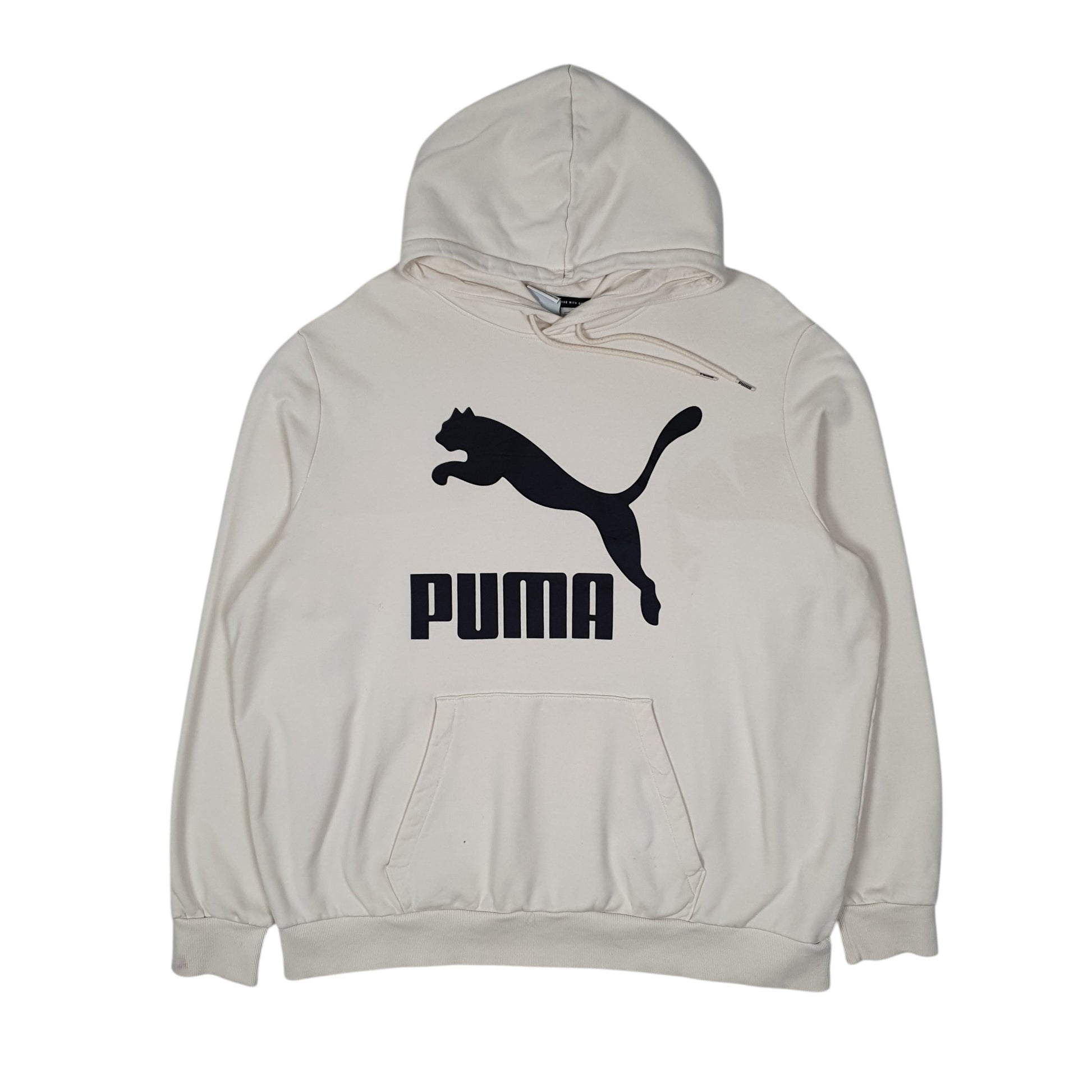 Mens Cream Puma  Hoodie Jumper