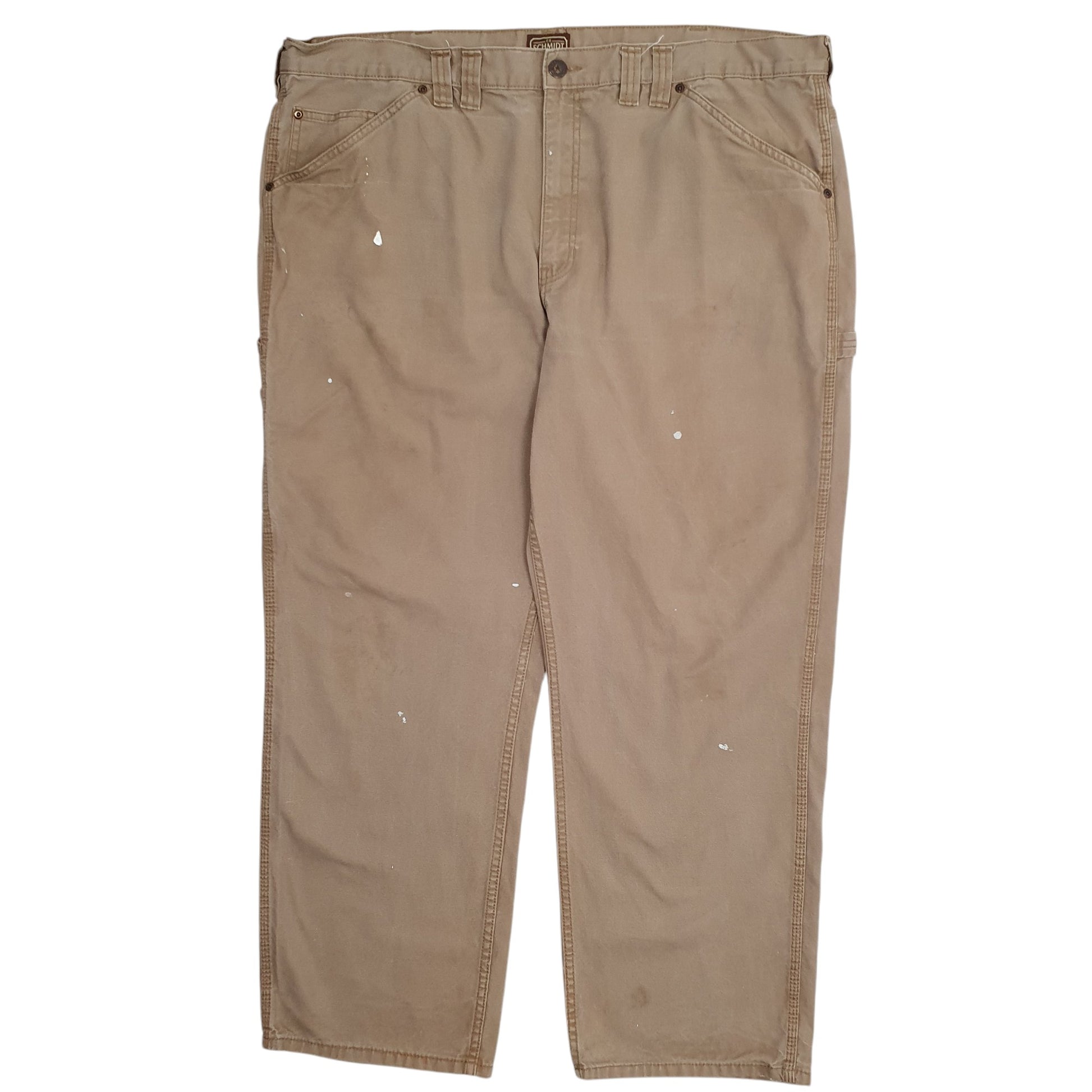 Mens Brown Schmidt Workwear Carpenter Trousers