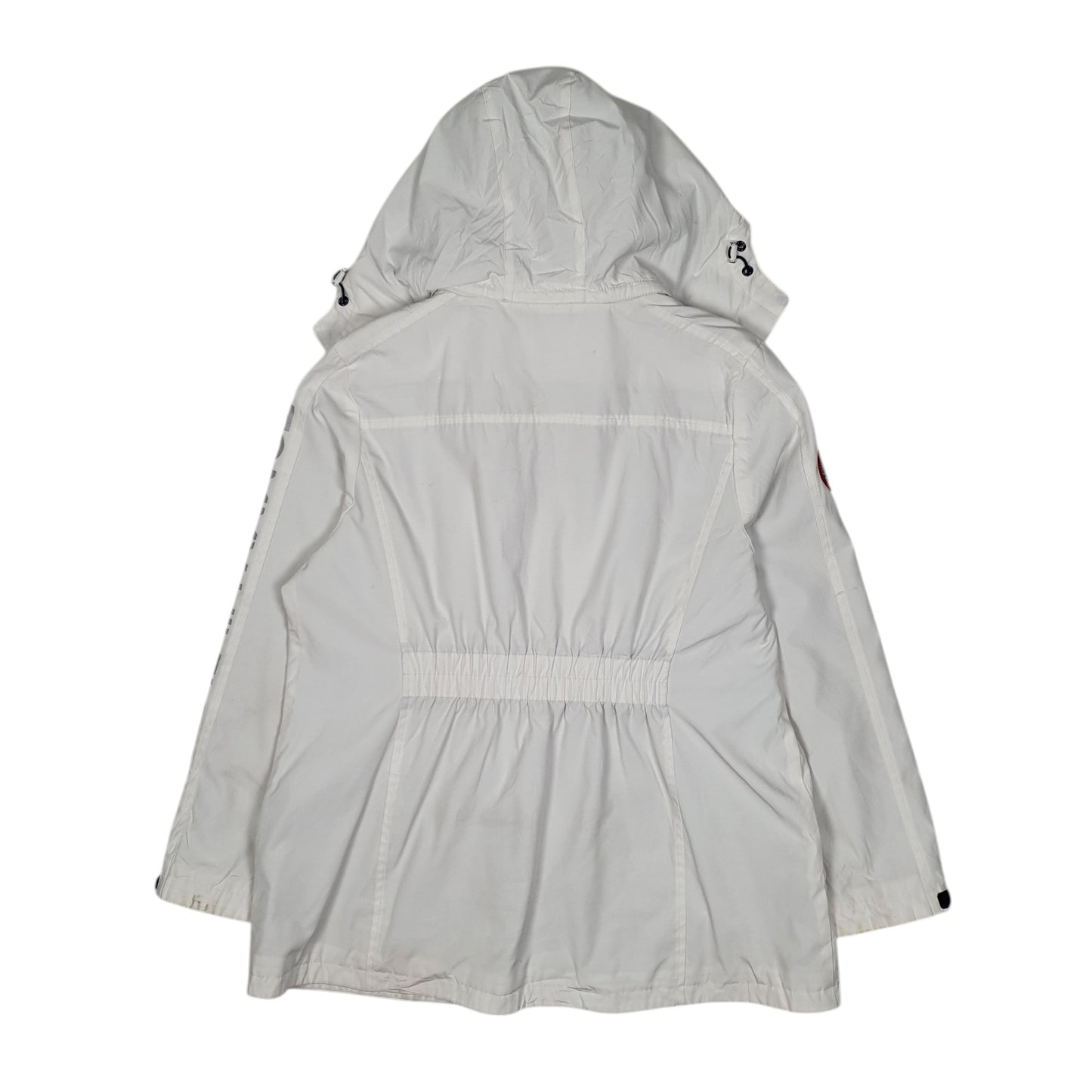 Womens White Tommy Hilfiger Hooded  Coat