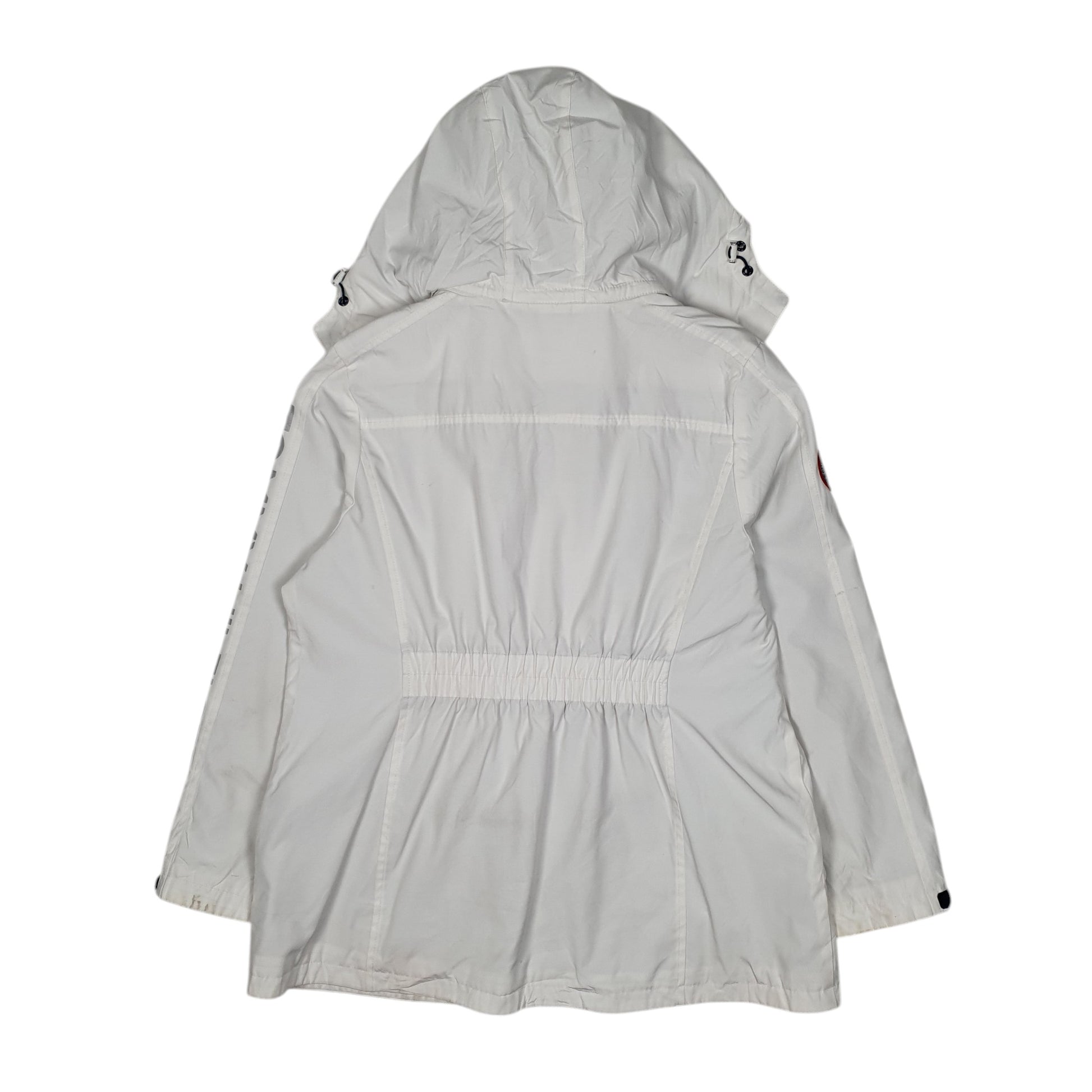 Womens White Tommy Hilfiger Hooded  Coat