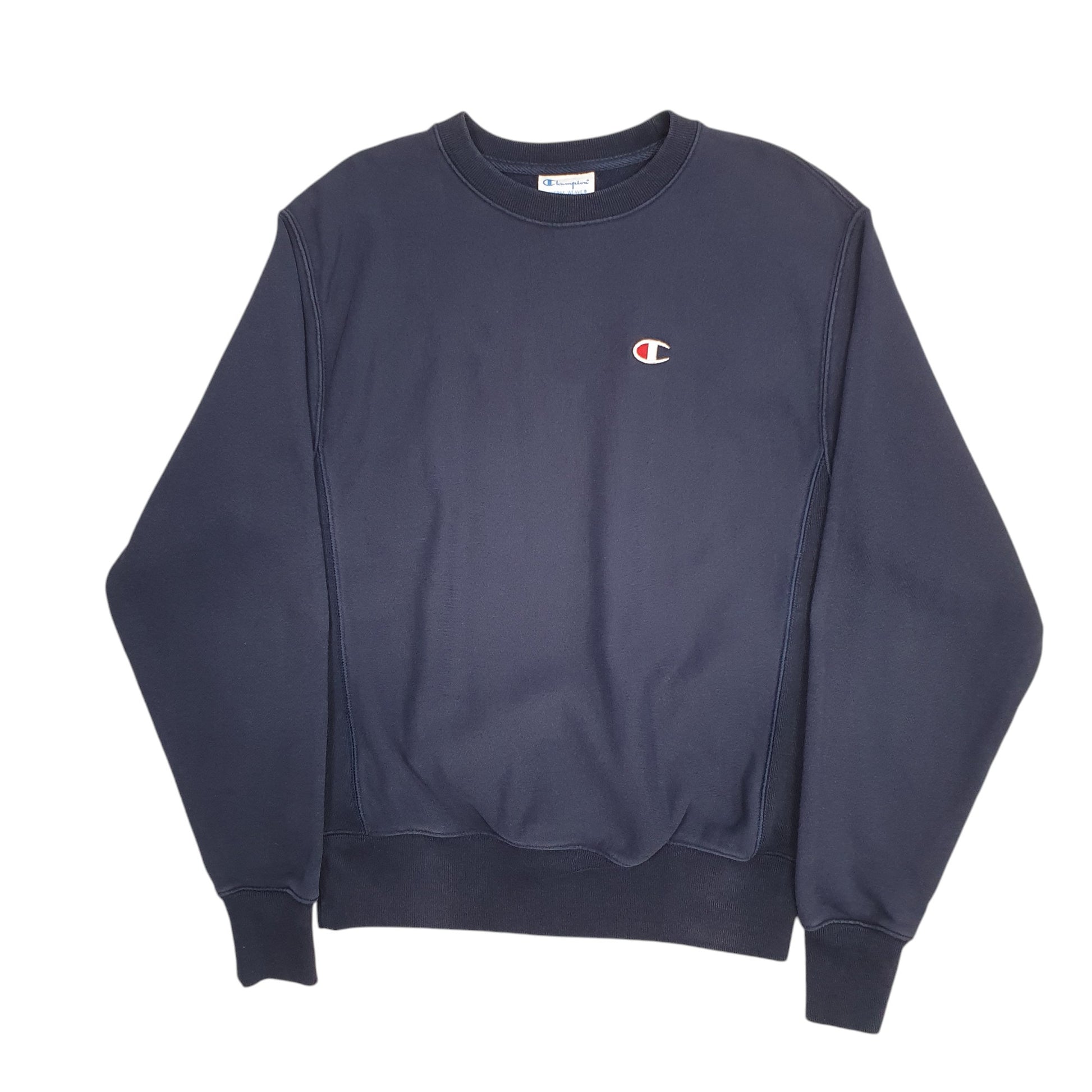 Mens Navy Champion Reverse Weave Crewneck Jumper