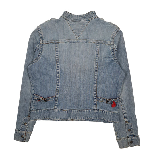 Womens Blue Tommy Hilfiger Trucker  Coat