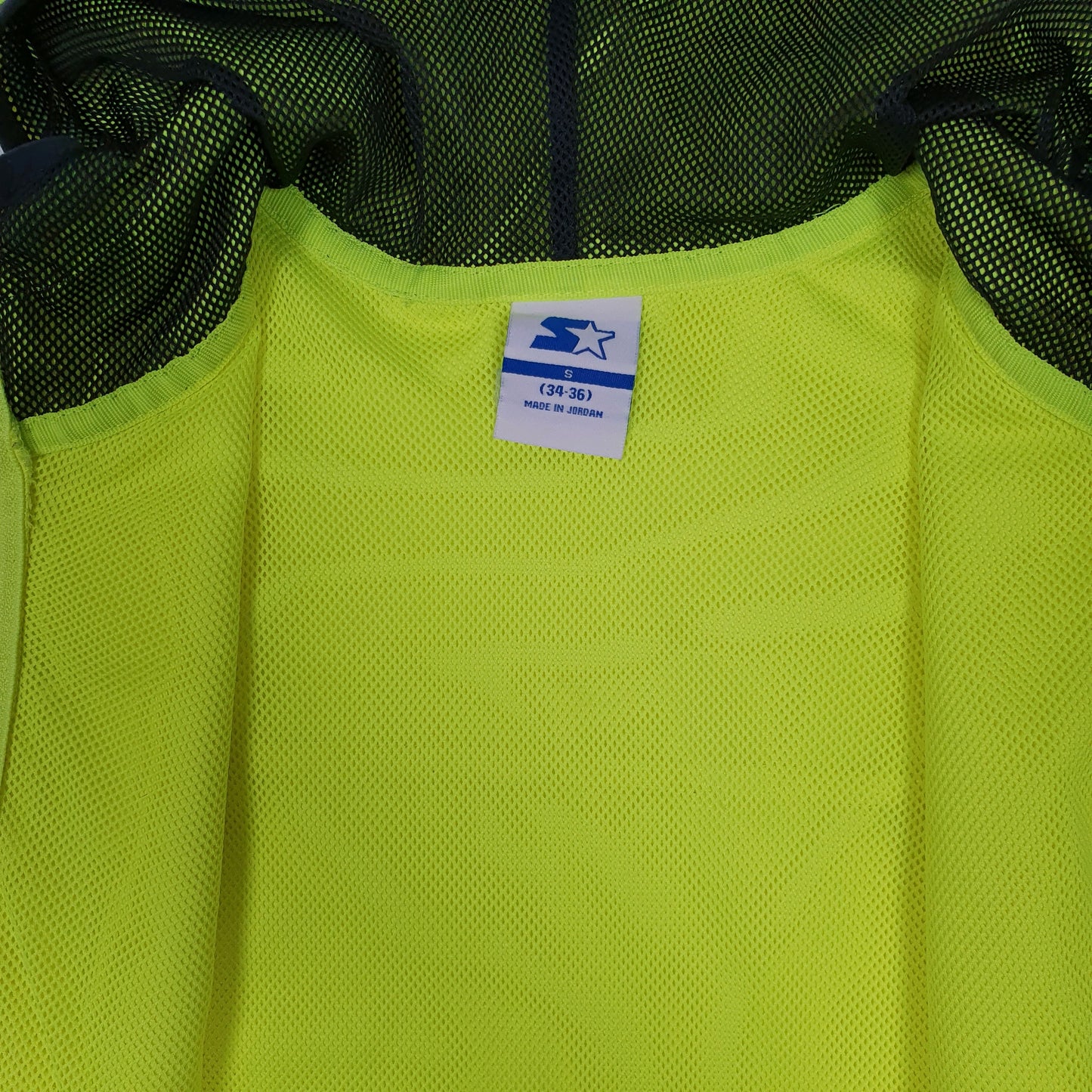 Mens Yellow Starter Hi Vis Running  Coat
