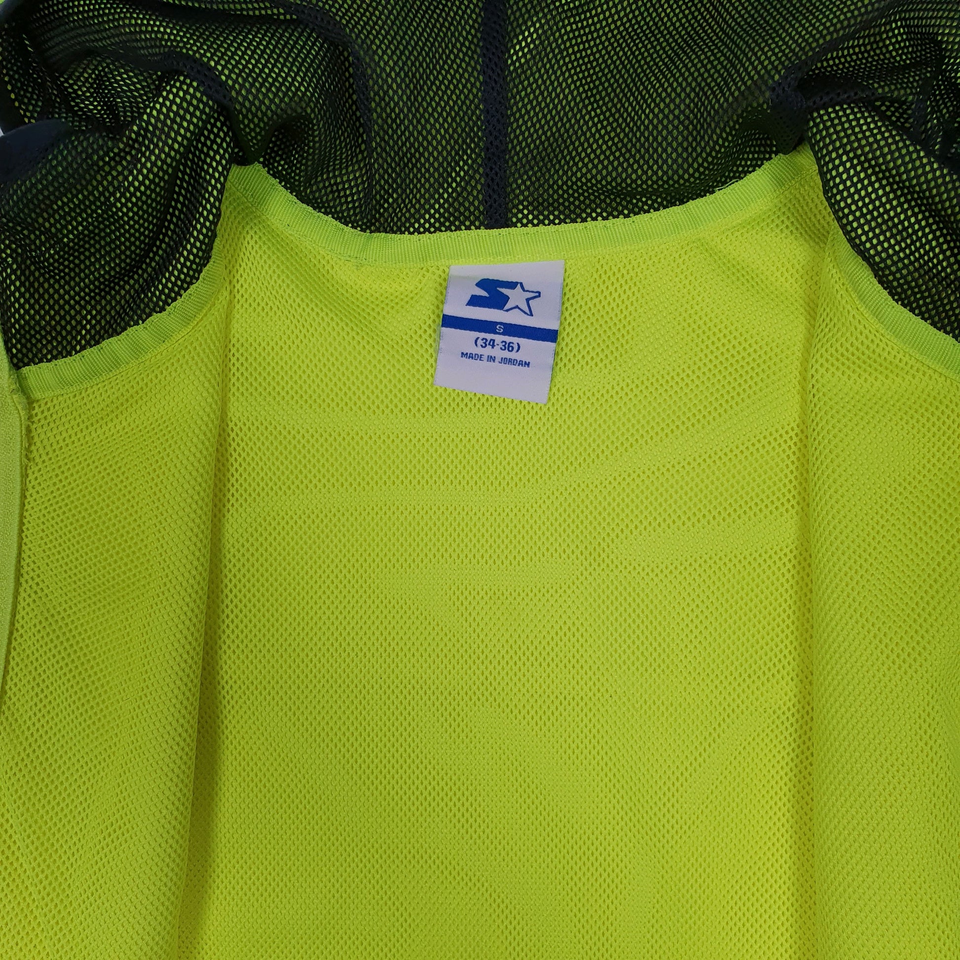Mens Yellow Starter Hi Vis Running  Coat