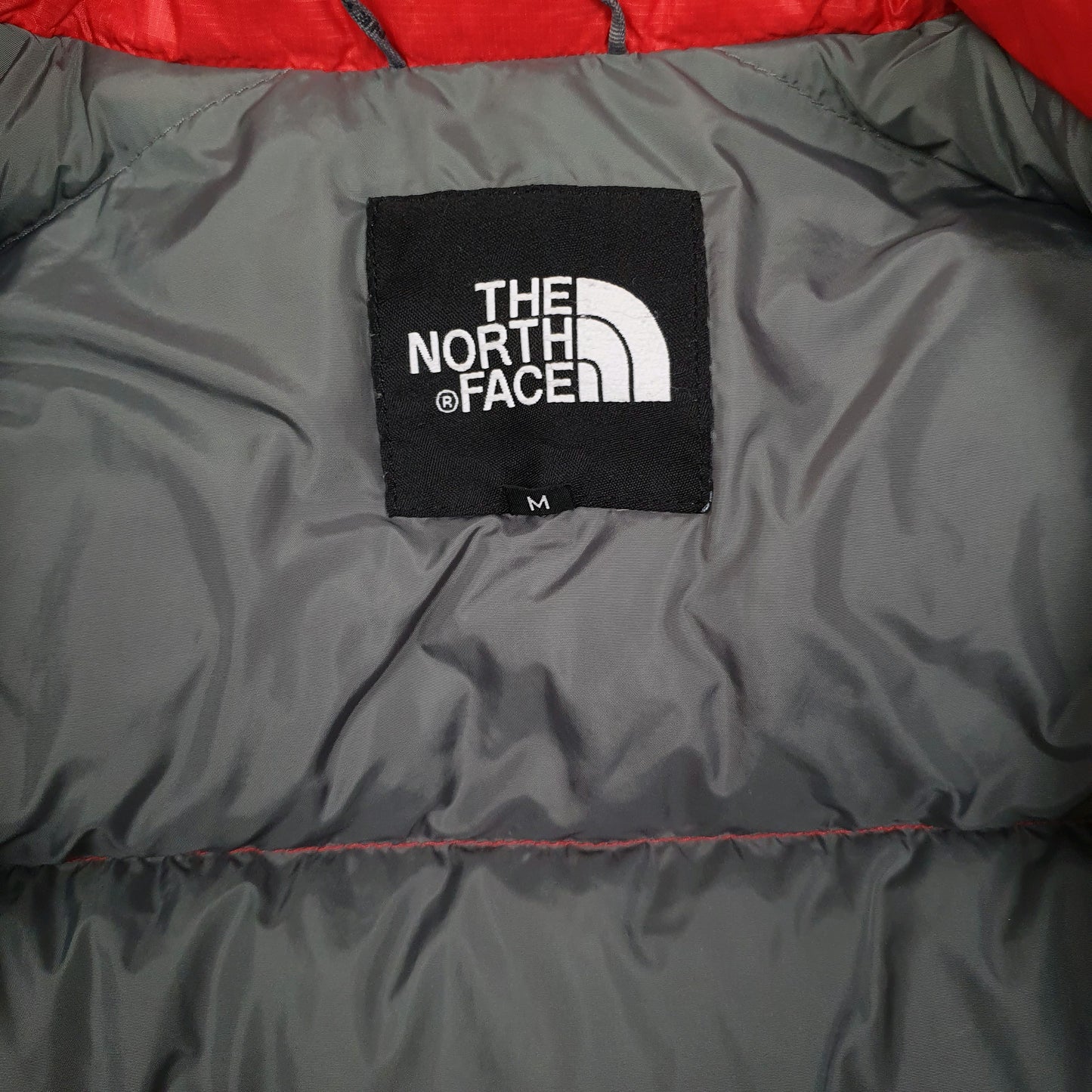 Mens Red The North Face Nuptse  Coat