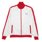 Mens White Puma  Full Zip Jumper