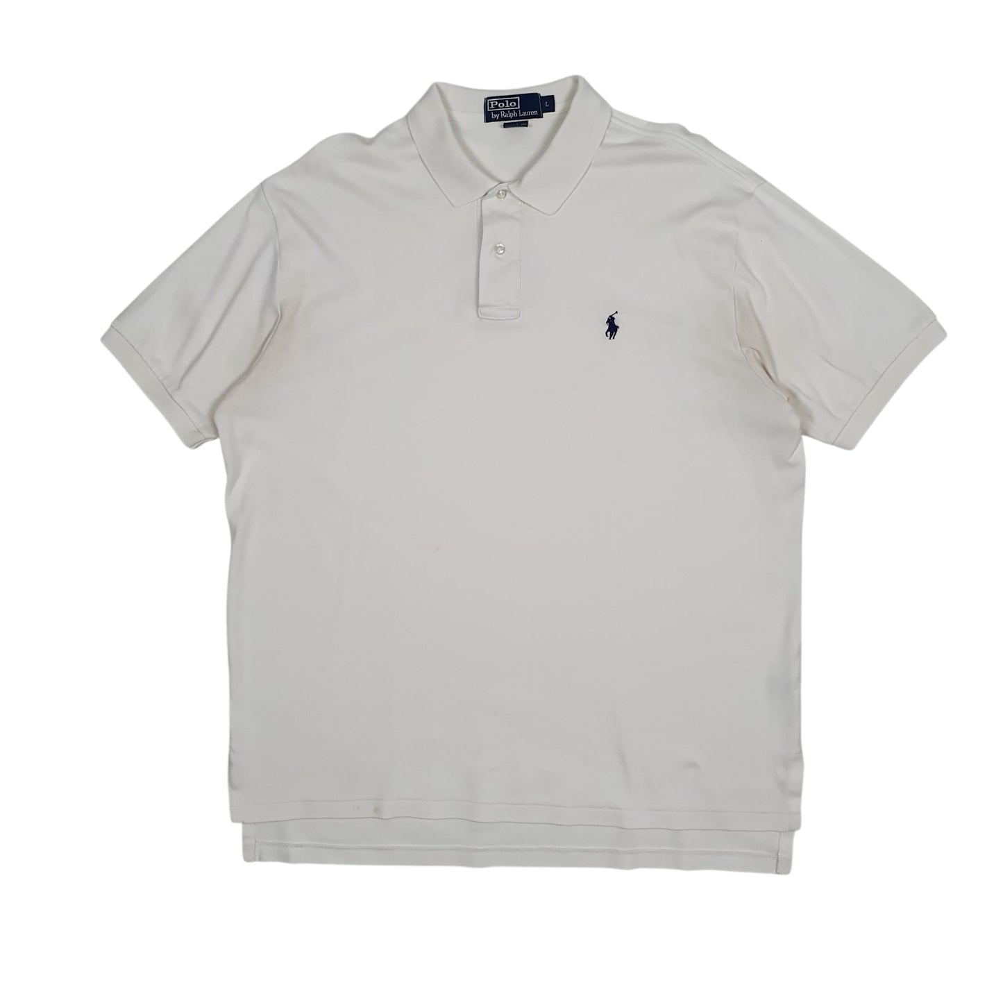 Mens White Polo Ralph Lauren  Short Sleeve Polo Shirt