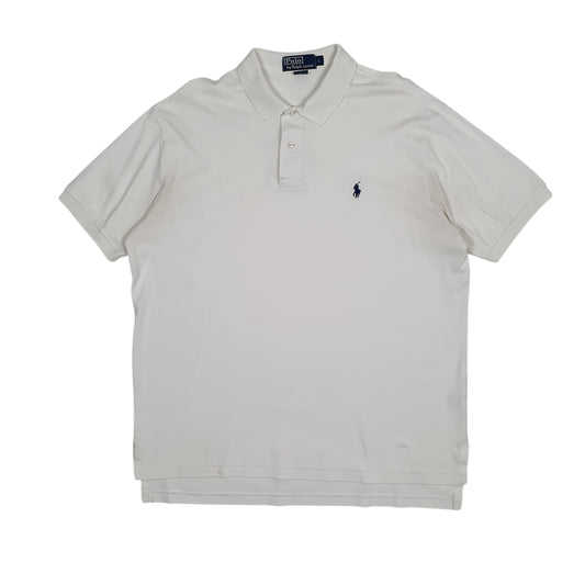 Mens White Polo Ralph Lauren  Short Sleeve Polo Shirt