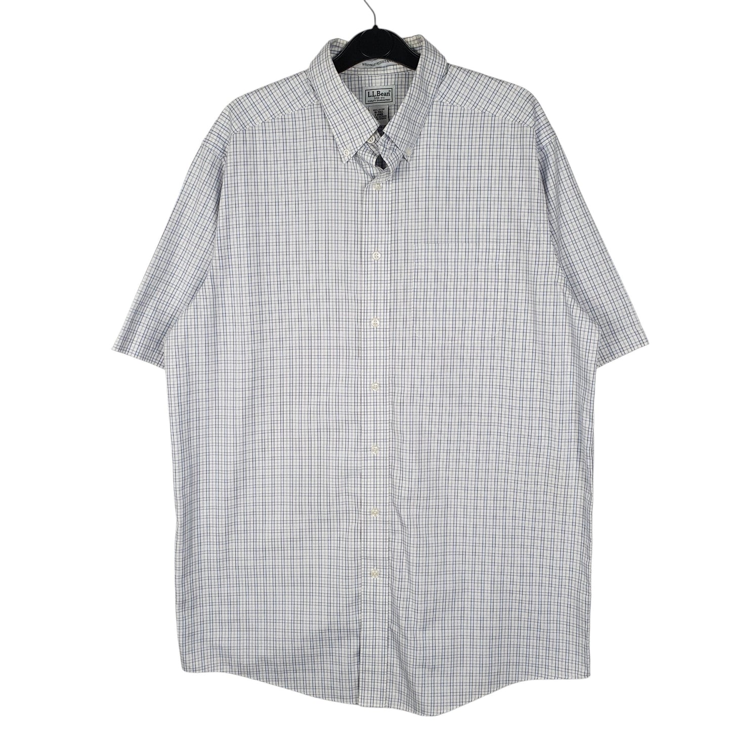 Mens Blue L.L.Bean  Short Sleeve Shirt