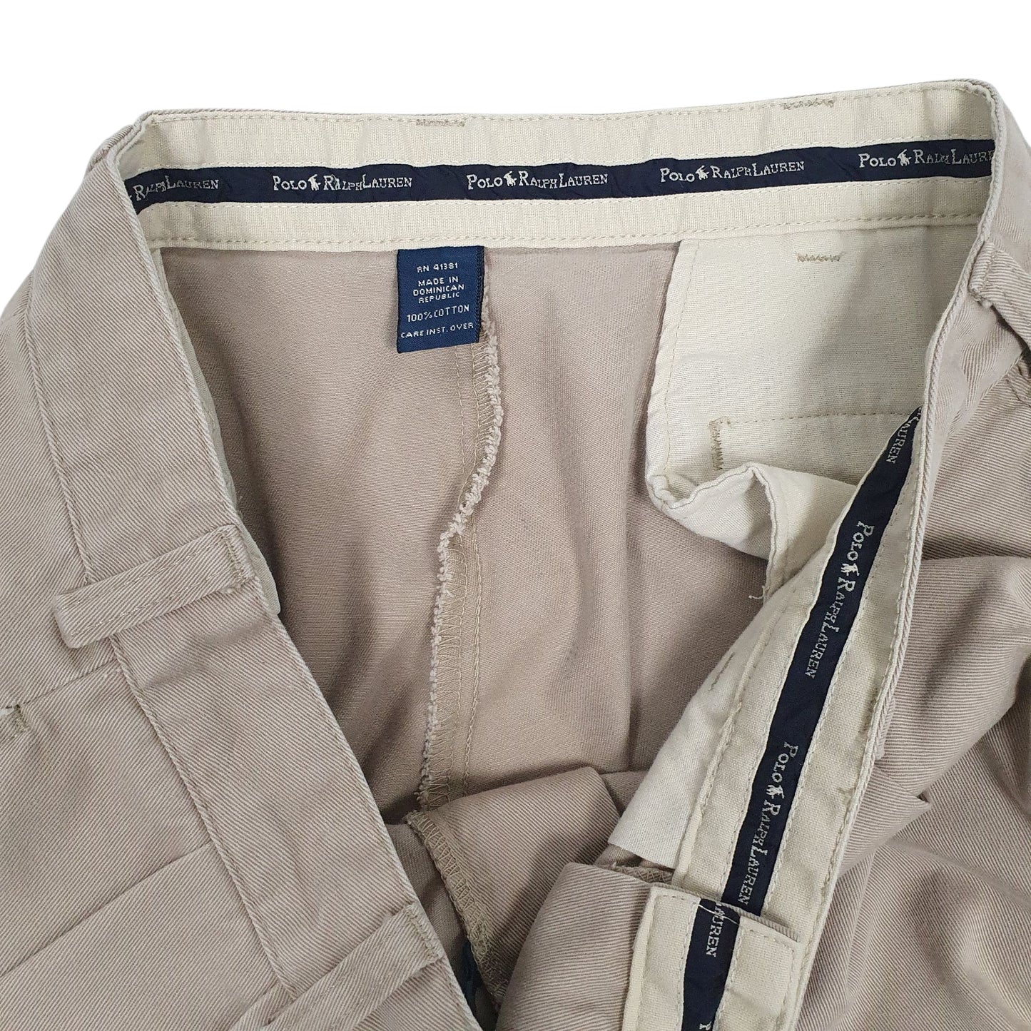 Mens Brown Polo Ralph Lauren Vintage Pleated  Trousers