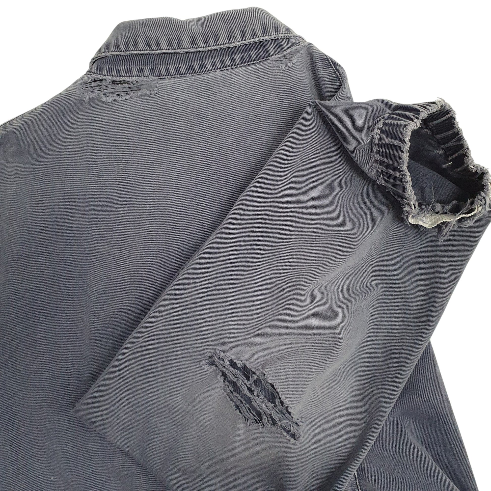 Mens Navy Polo Ralph Lauren Vintage 80s Made In USA Hoodie Coat