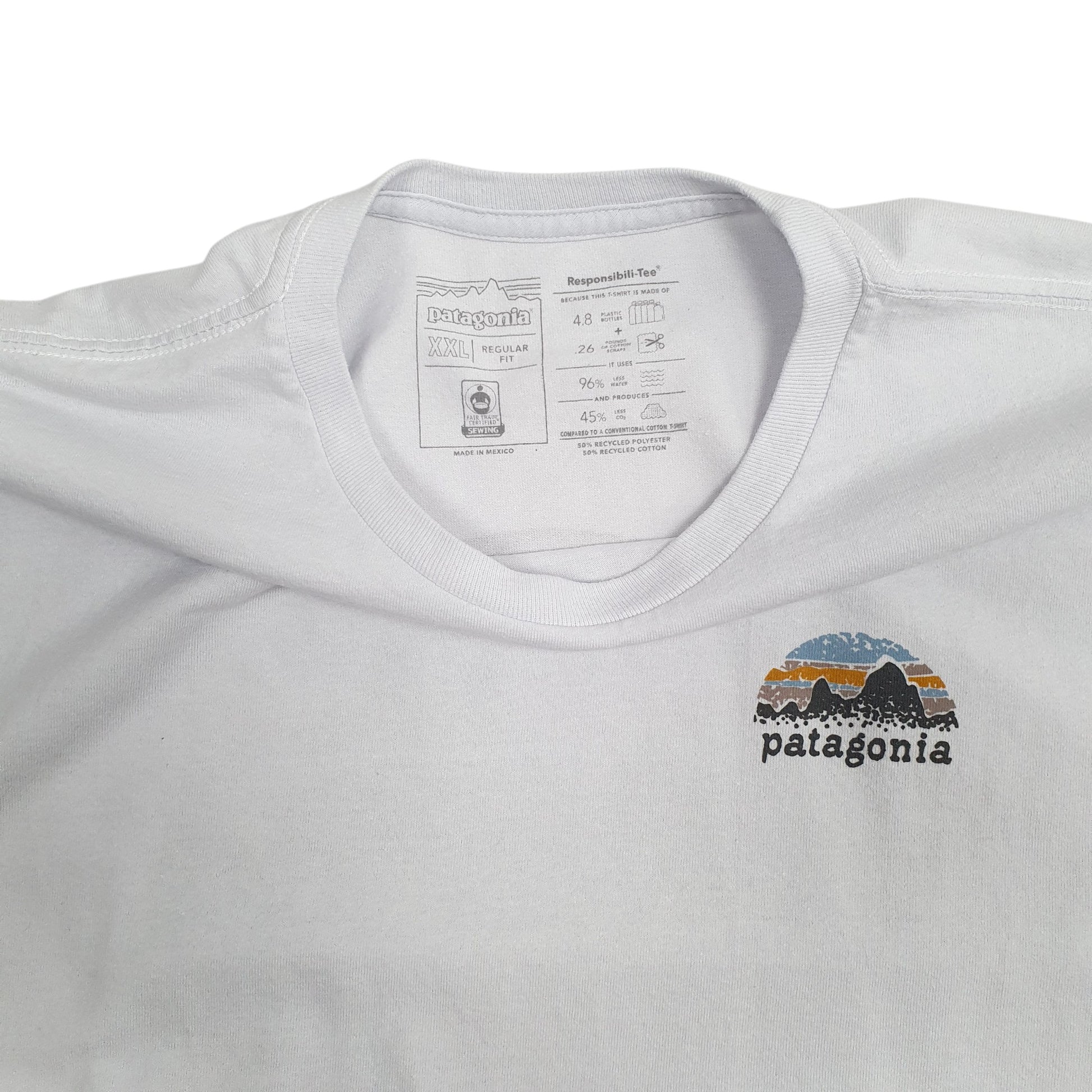 Mens Blue Patagonia   T Shirt