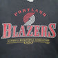 Mens Black VF Knitwear Nutmeg Mills Vintage 90s NBA Portland Blazers Crewneck Jumper