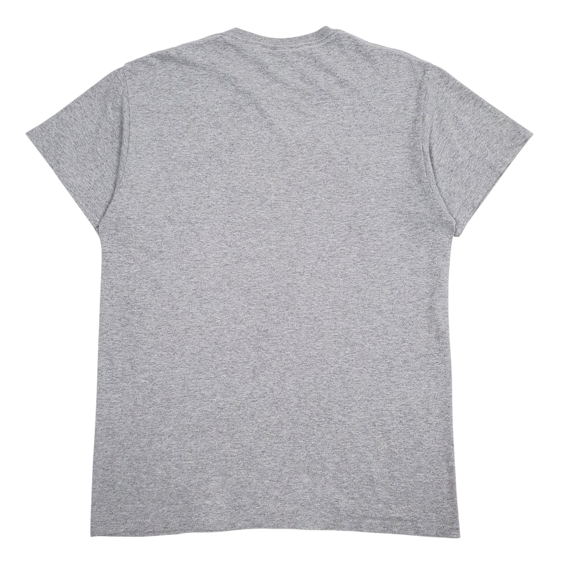Mens Grey MV Sport Navy Baseball  T Shirt
