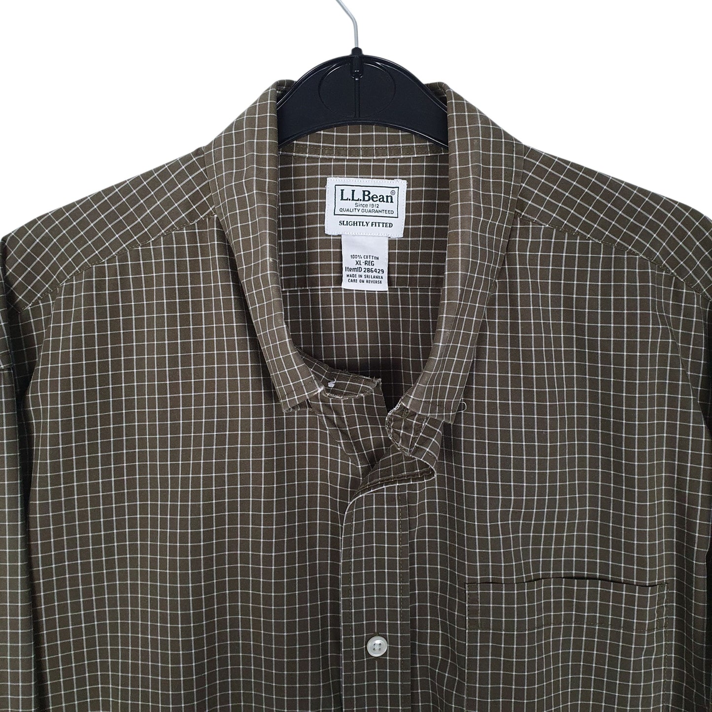 Mens Green L.L.Bean   Shirt