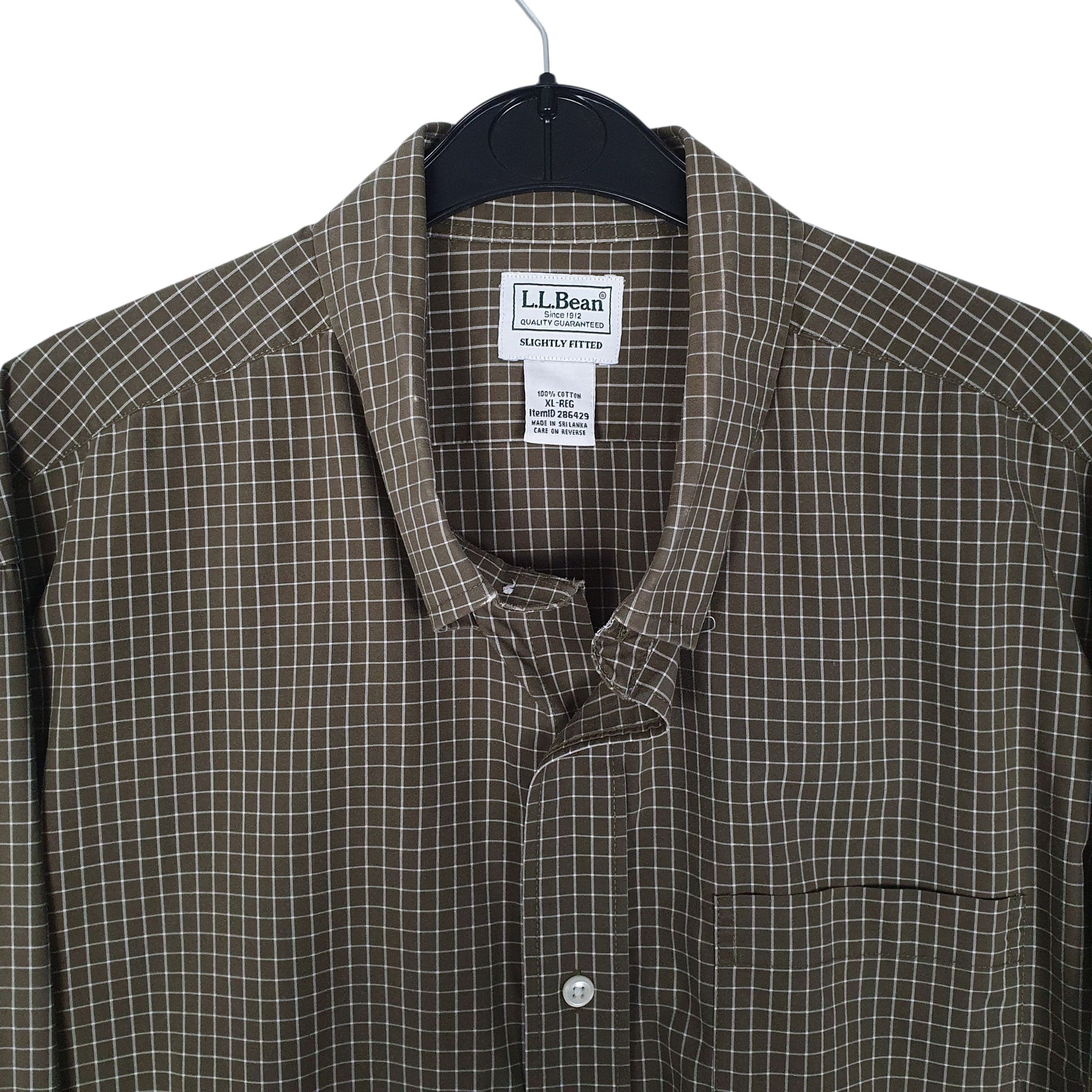 Mens Green L.L.Bean   Shirt