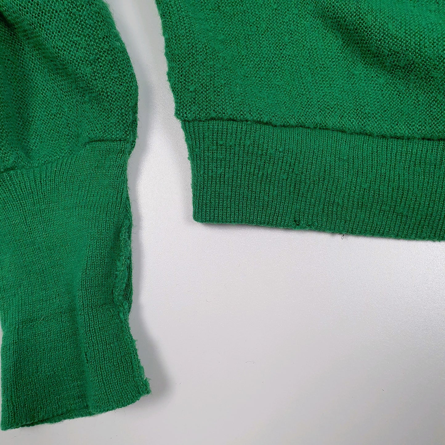 Mens Green Lacoste Izod Vintage 1980s Cardigan Jumper