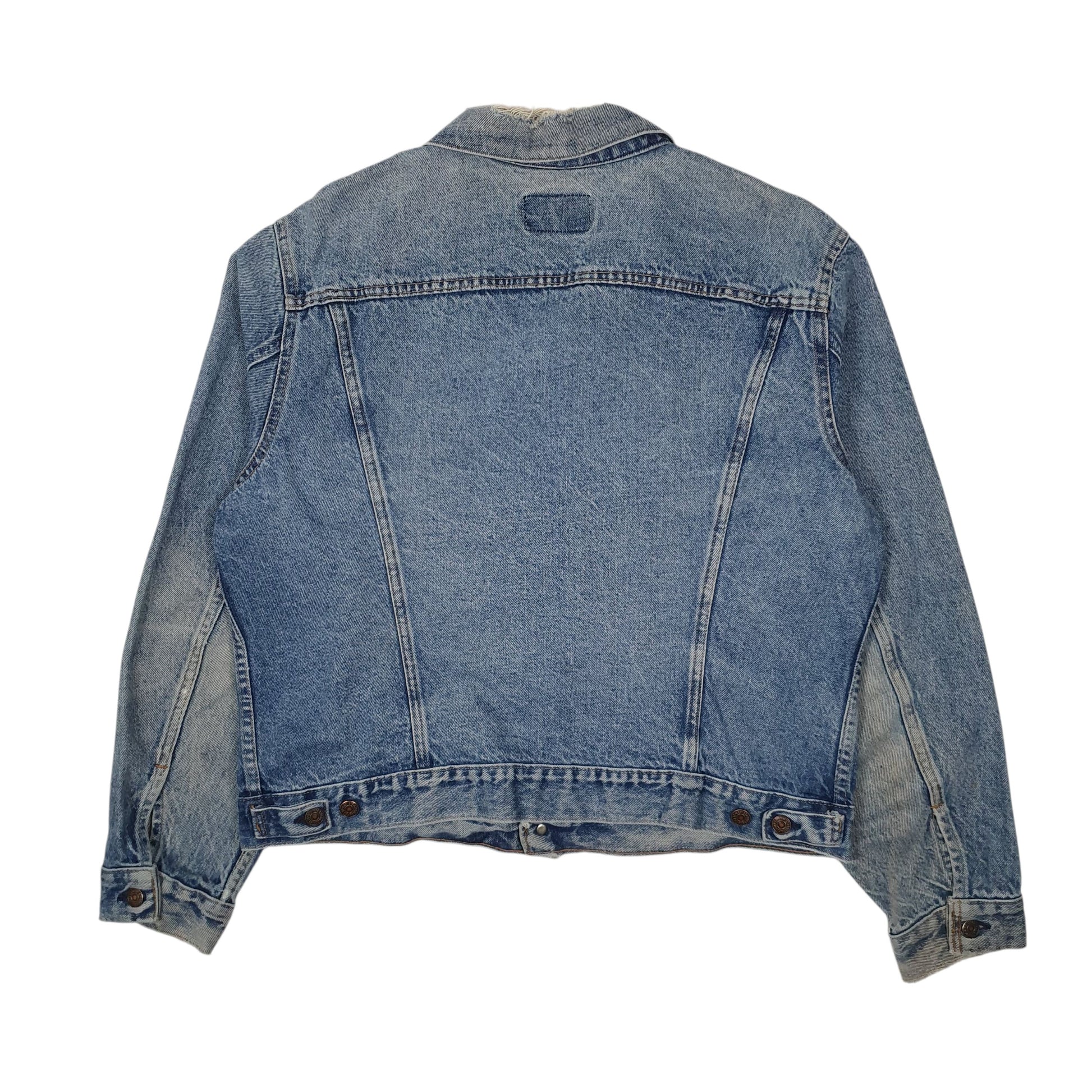 Mens Blue Levis Vintage 1980s Type 3 Trucker  Coat