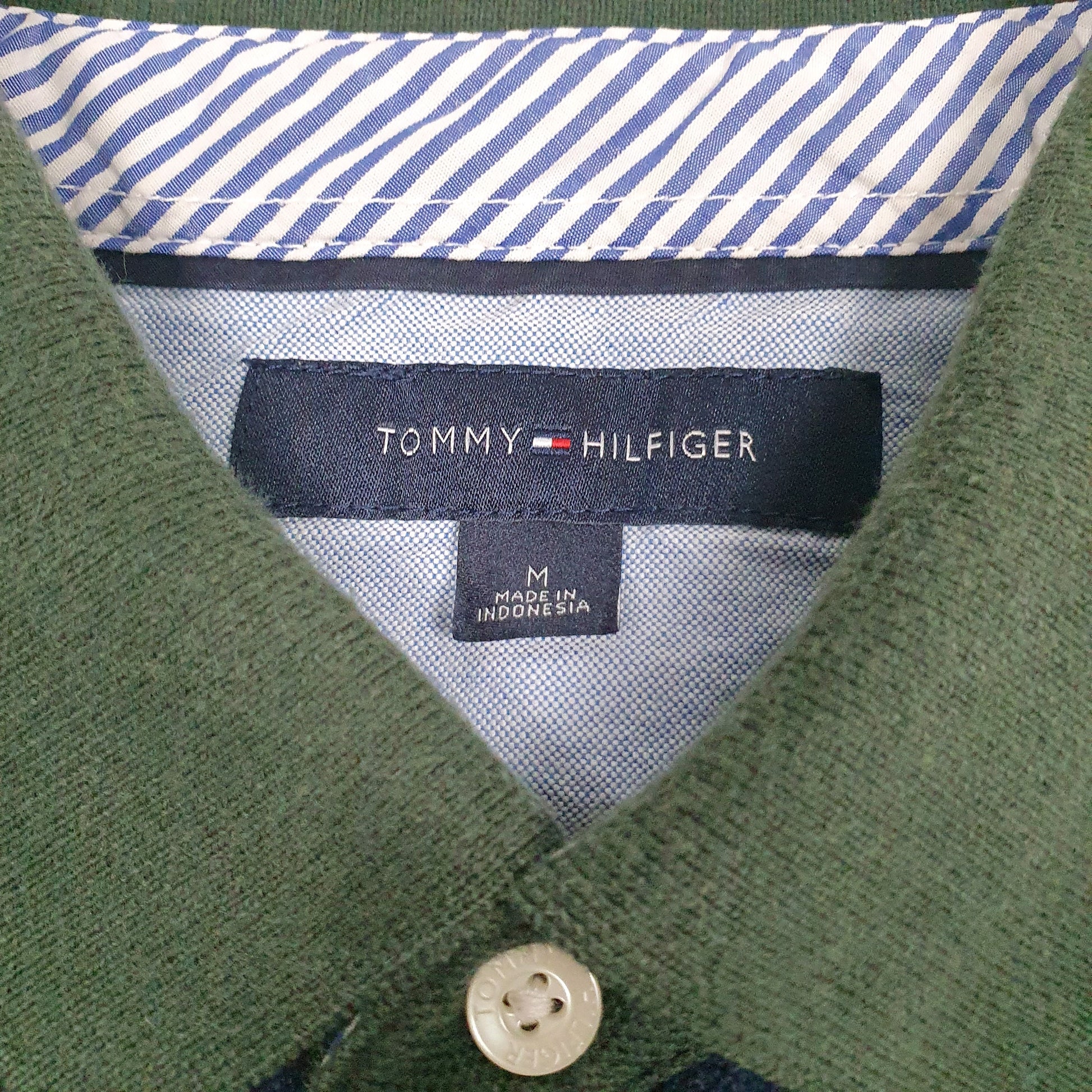 Mens Green Tommy Hilfiger   Polo Shirt