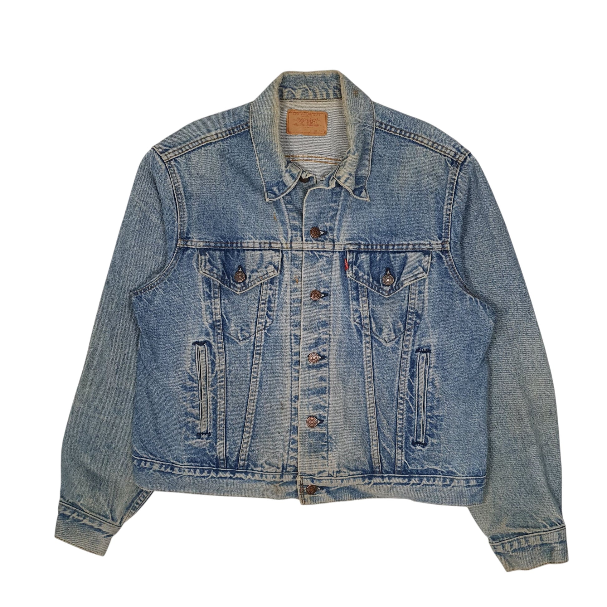 Mens Blue Levis Type 3 Trucker Vintage 1980s  Coat