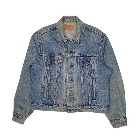 Mens Blue Levis Type 3 Trucker Vintage 1980s  Coat
