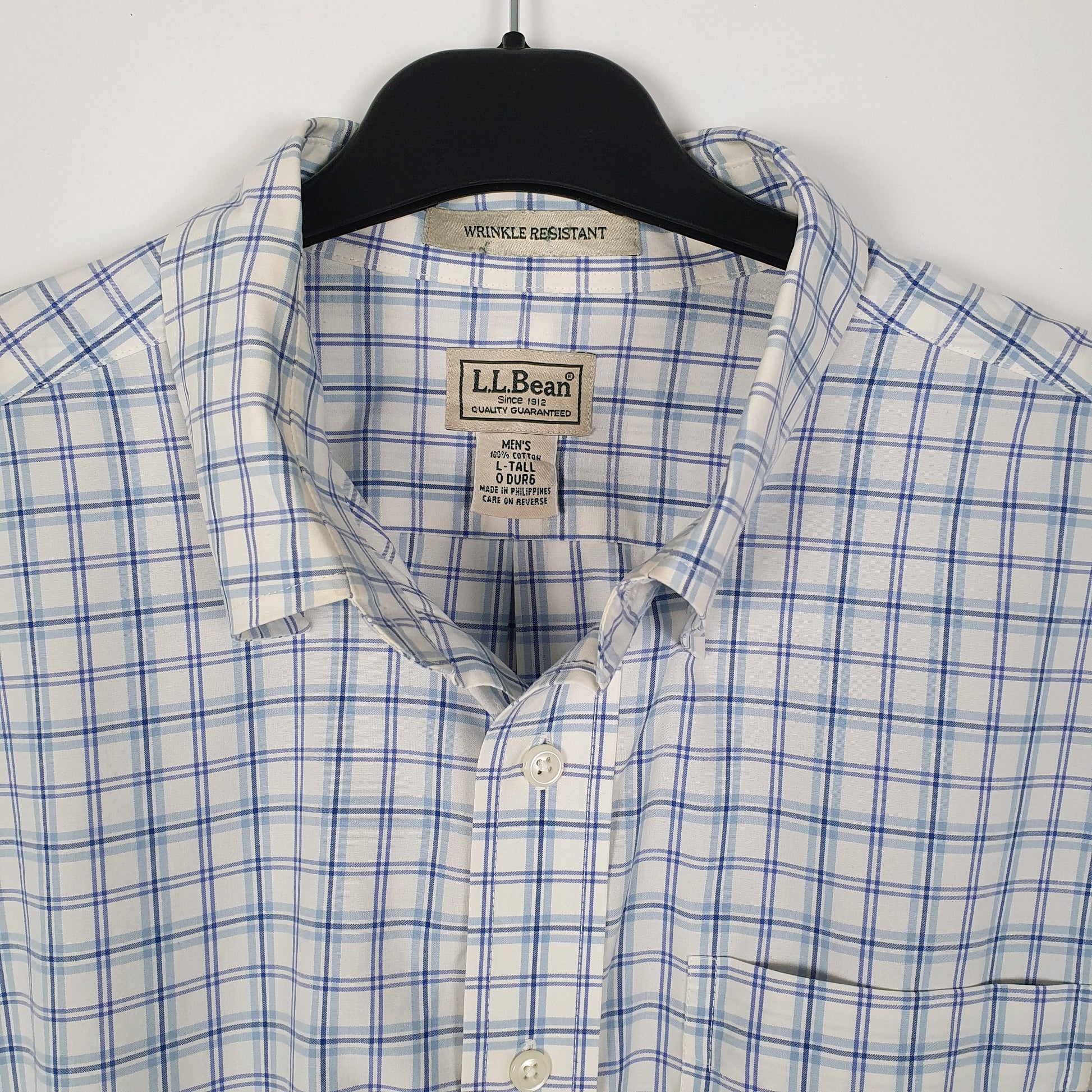 Mens Blue L.L.Bean   Shirt