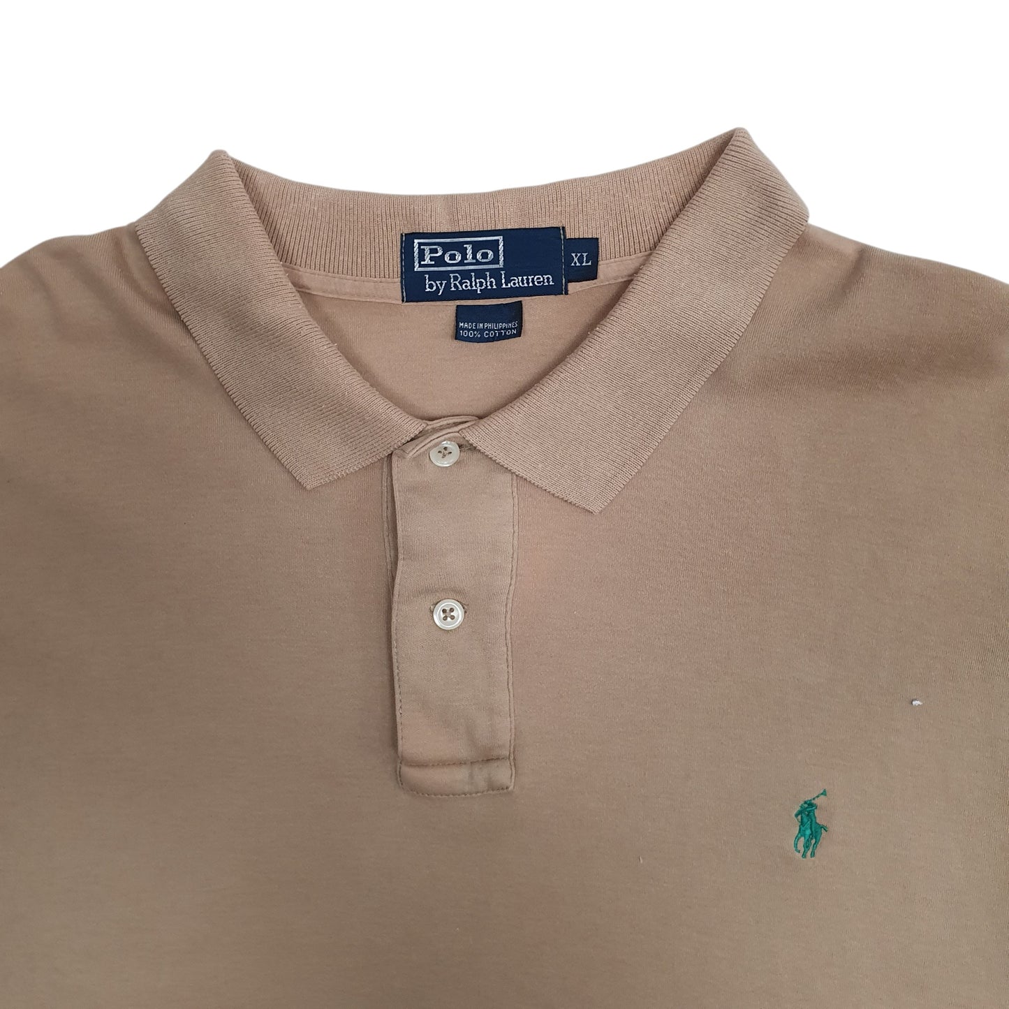 Mens Beige Polo Ralph Lauren   Polo Shirt