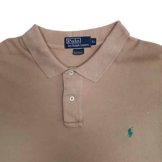 Mens Beige Polo Ralph Lauren   Polo Shirt