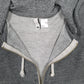 Womens Grey H&M Hoodie Full Zip Jumper