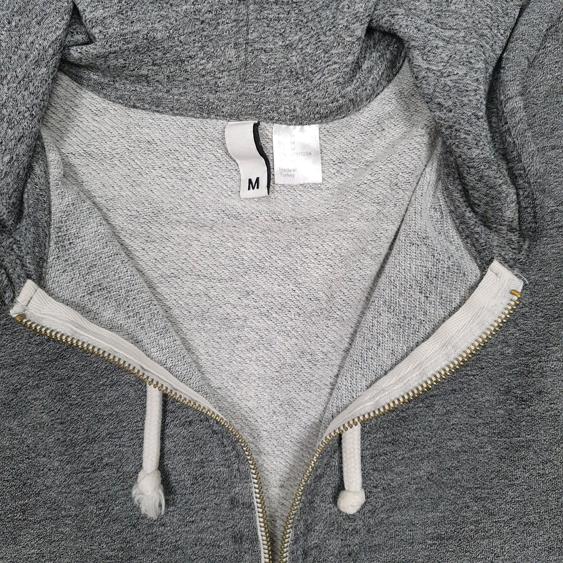 Womens Grey H&M Hoodie Full Zip Jumper