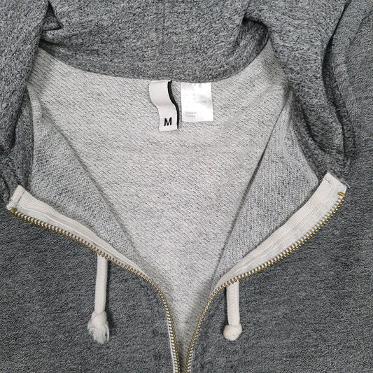 Womens Grey H&M Hoodie Full Zip Jumper