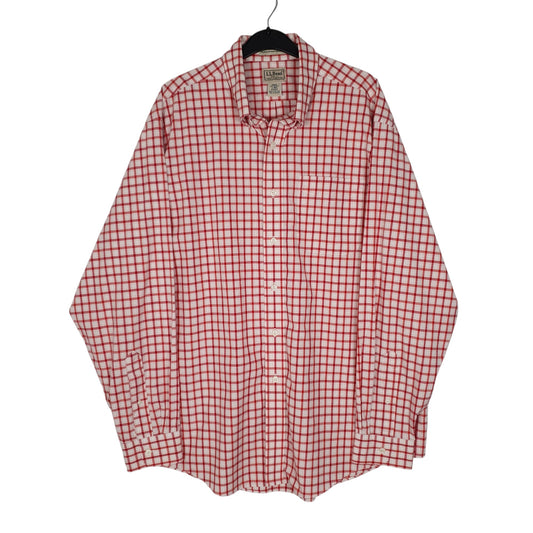 Mens Red L.L.Bean  Long Sleeve Shirt
