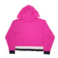 Womens Pink Tommy Hilfiger Crop Top Baggy Spellout Hoodie Jumper