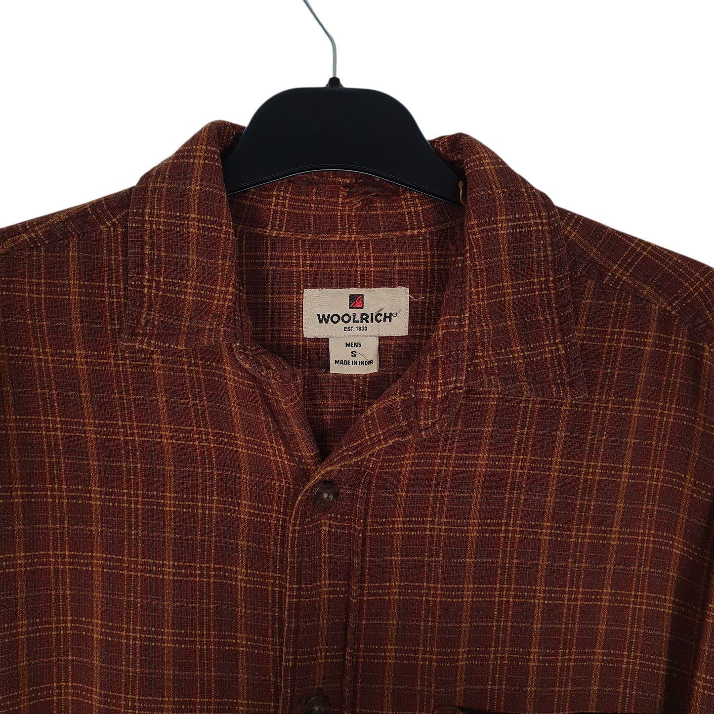 Mens Brown Woolrich   Shirt