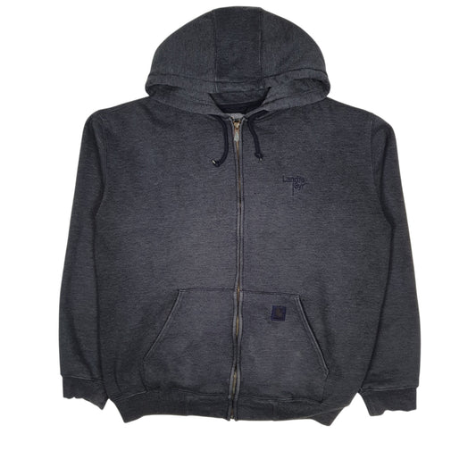 Mens Grey Carhartt Hoodie Full Zip Jumper