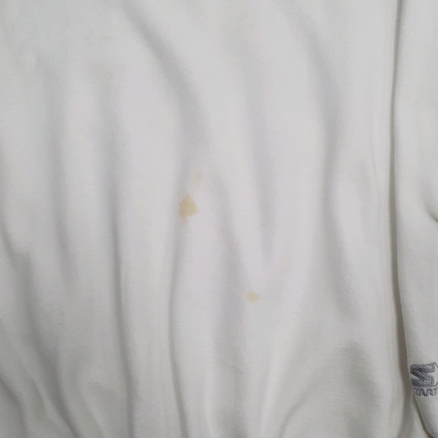 Mens White Starter  Crewneck Jumper