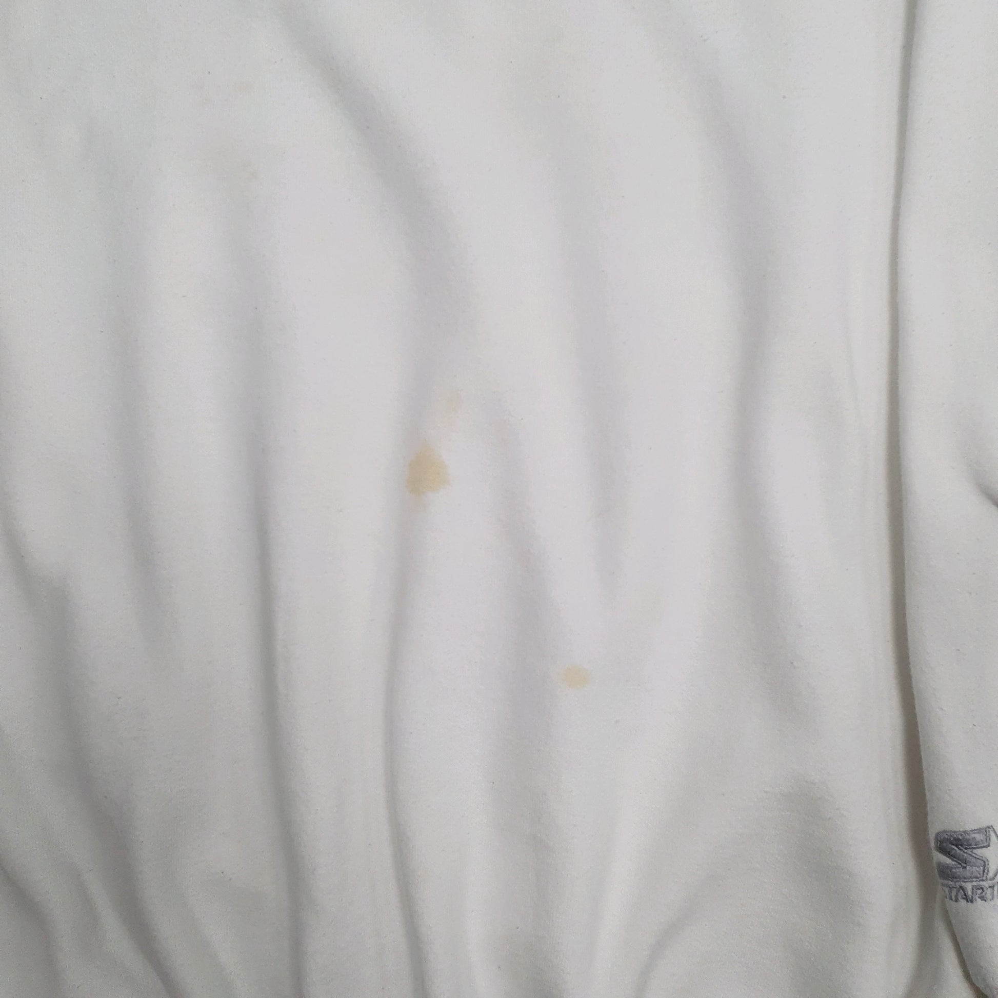 Mens White Starter  Crewneck Jumper