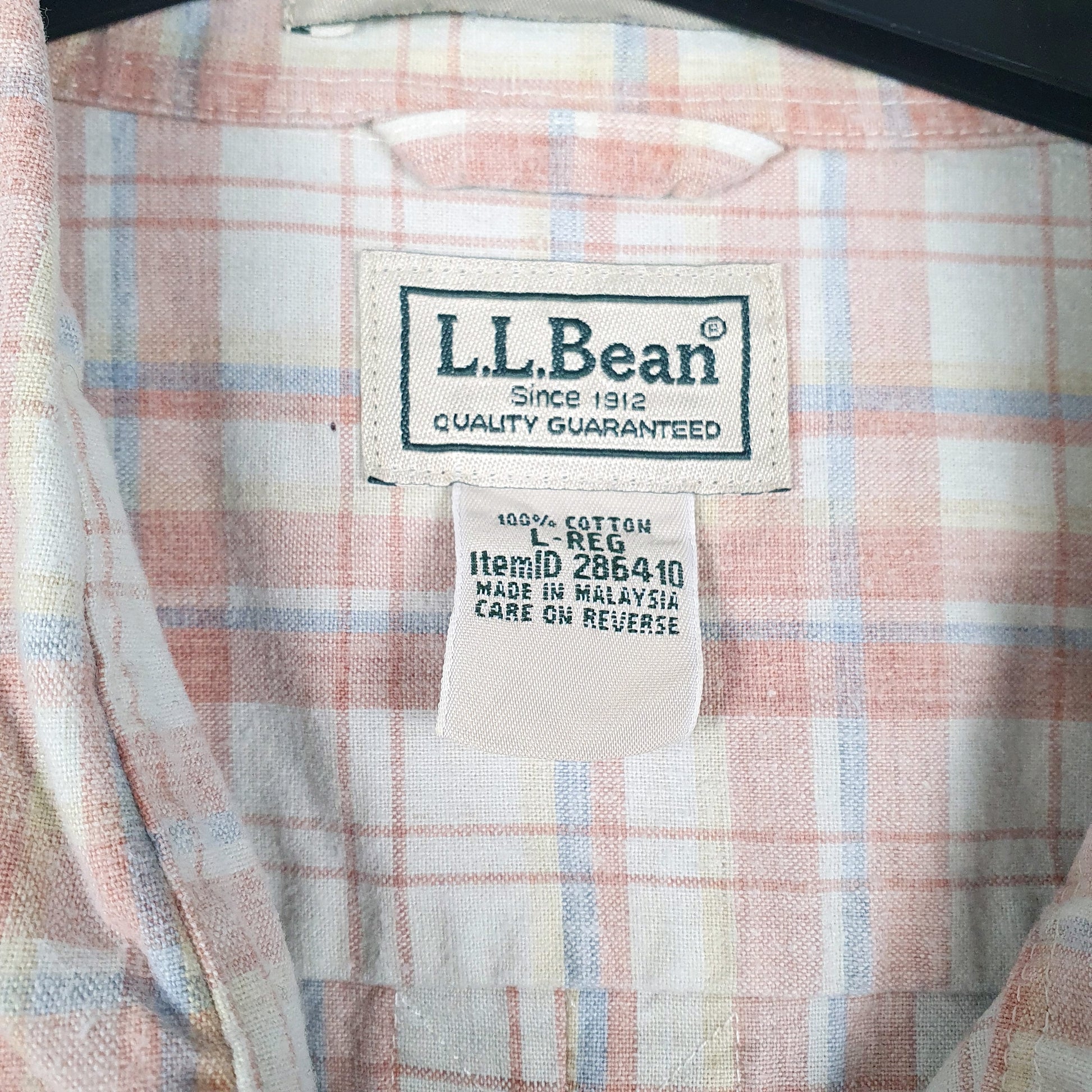 Mens Beige L.L.Bean   Shirt