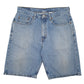 Mens Blue Levis 569 Loose Straight Denim Shorts