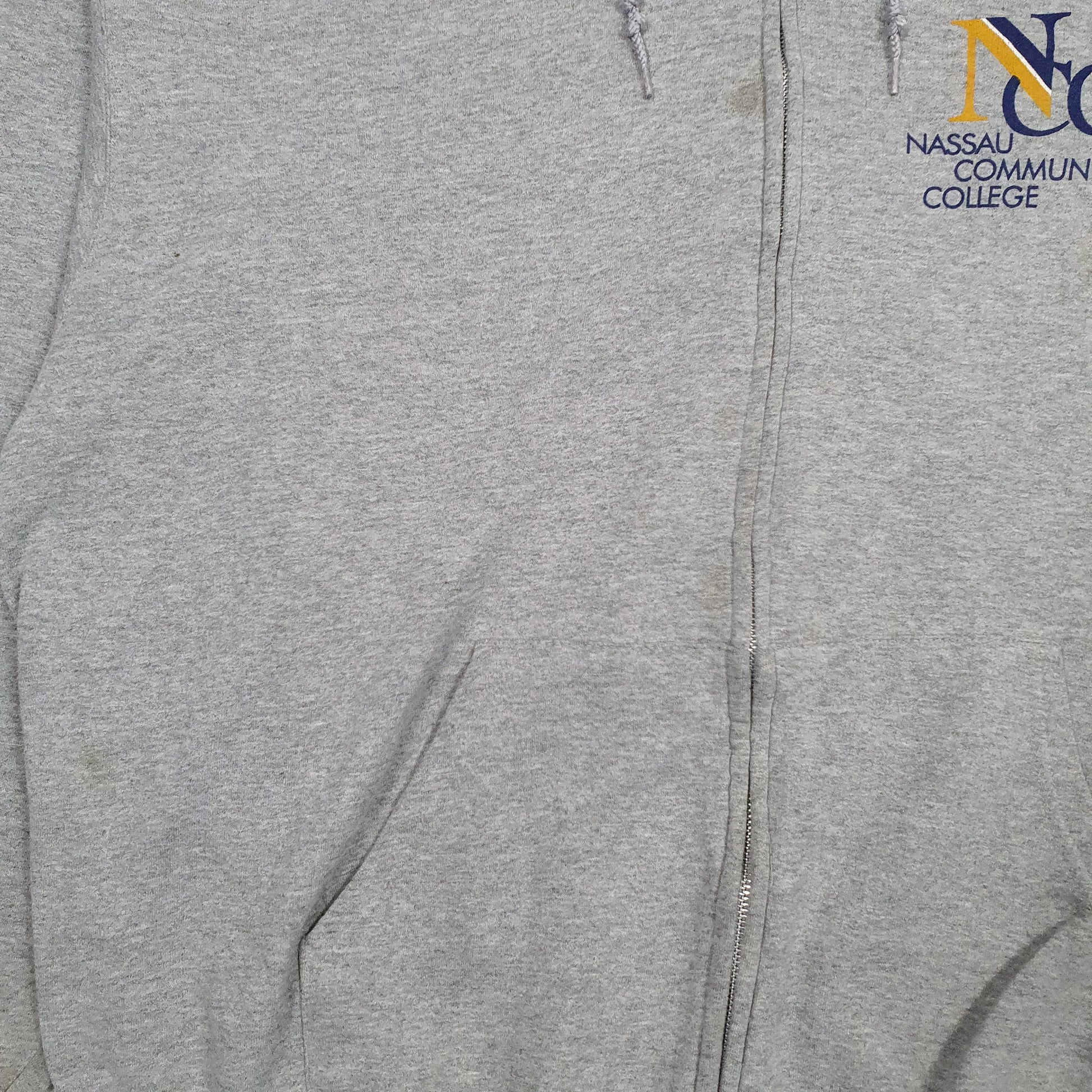 Mens Grey Champion  Full Zip Jumper