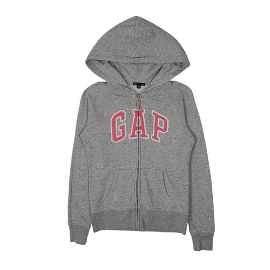 Womens Grey GAP Hoodie Full Zip Jumper