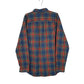Mens Blue L.L.Bean Thick Flannel Plaid  Shirt