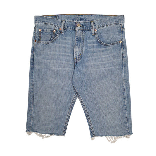 Mens Blue Levis 527 Cut Offs Denim Shorts