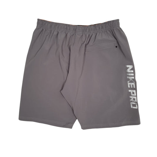 Mens Grey Nike Pro  Shorts