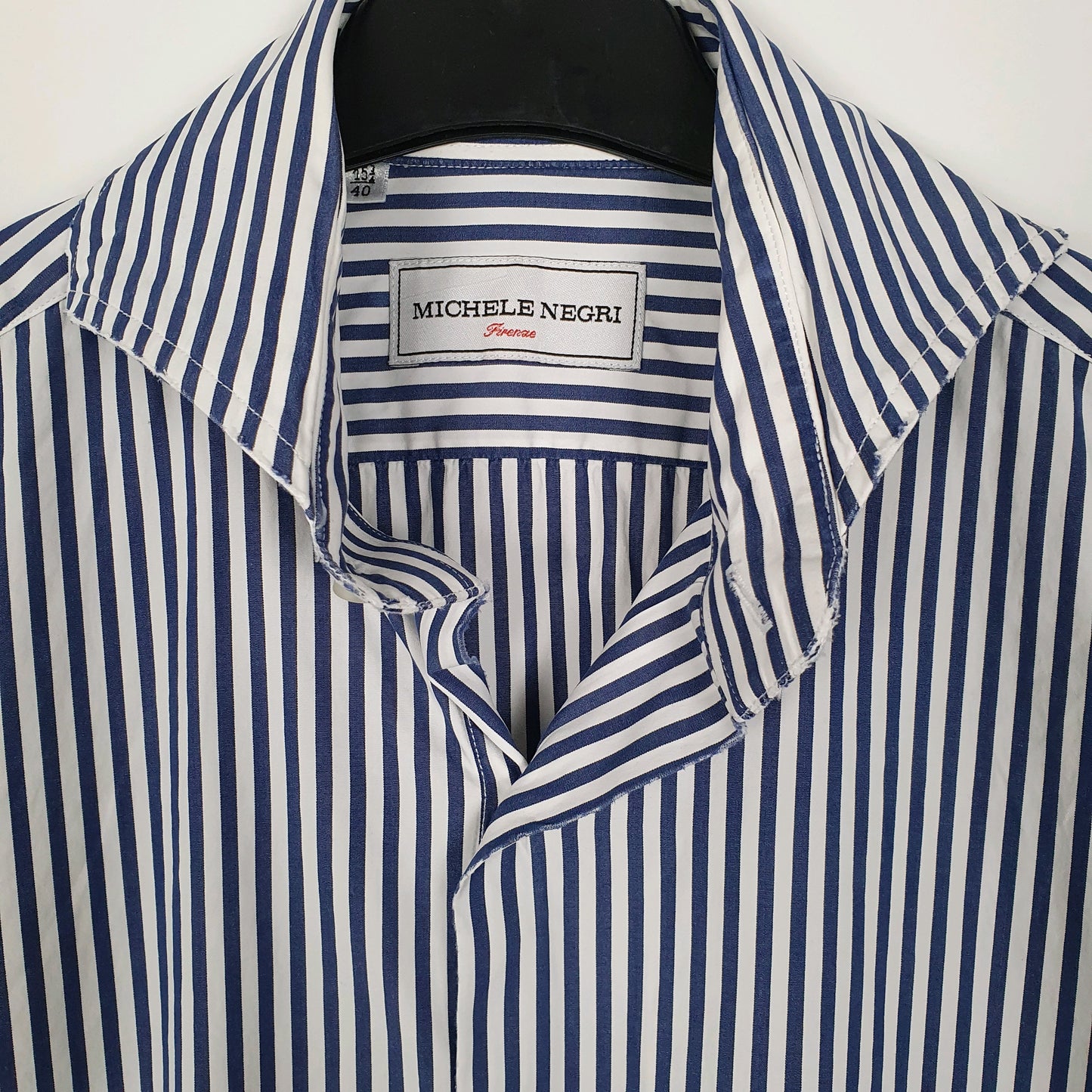 Mens Navy Michele Negri   Shirt