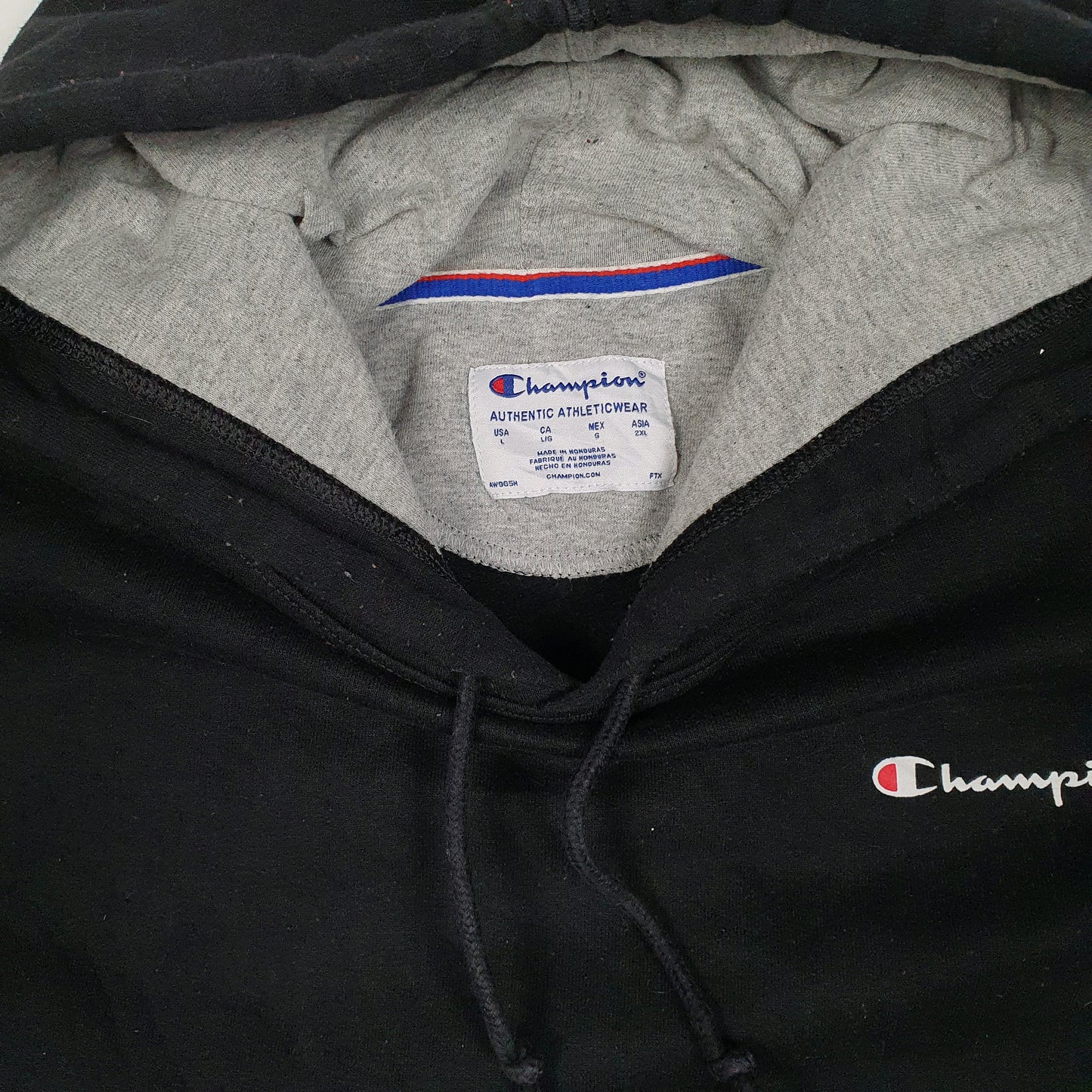 Mens Black Champion  Hoodie Jumper