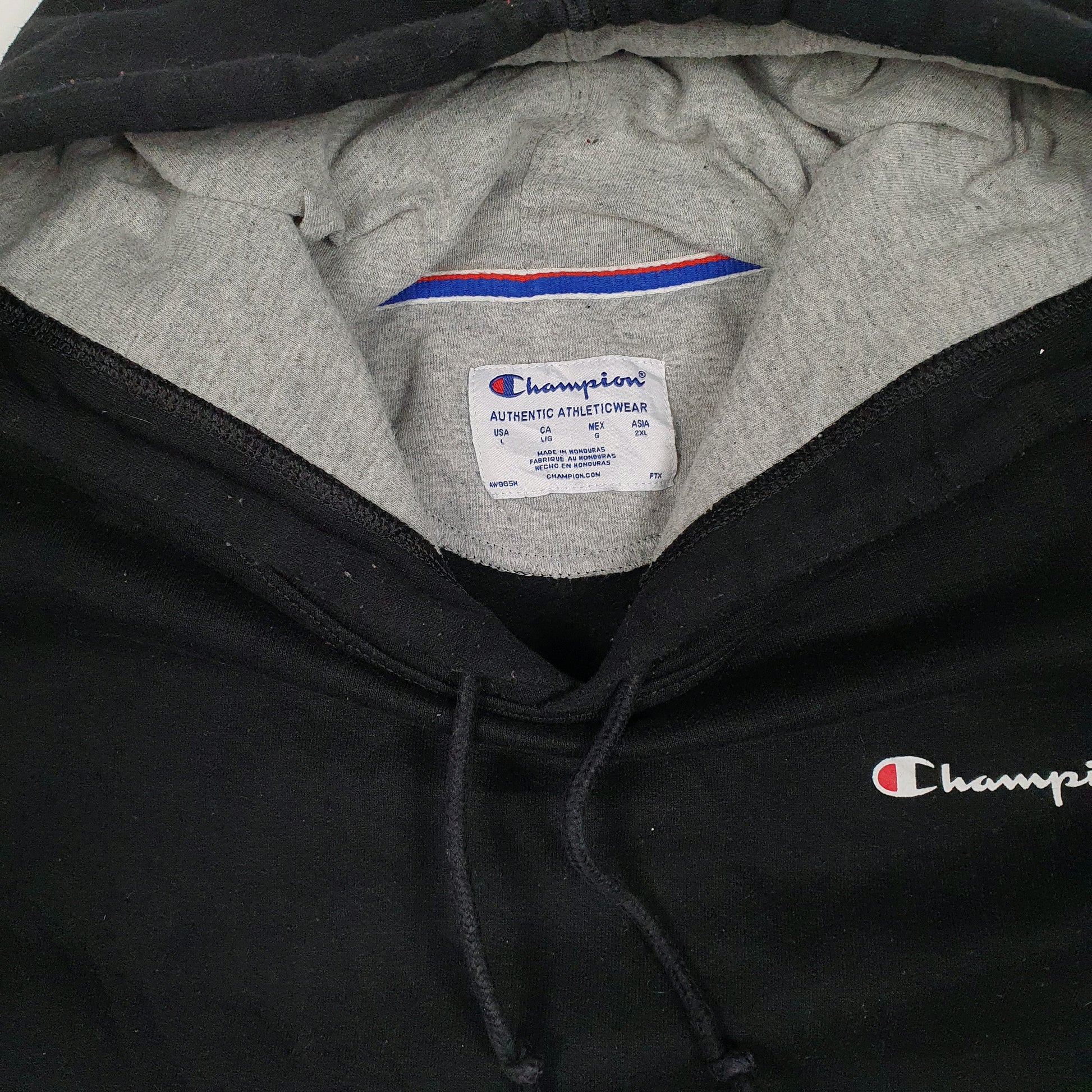 Mens Black Champion  Hoodie Jumper