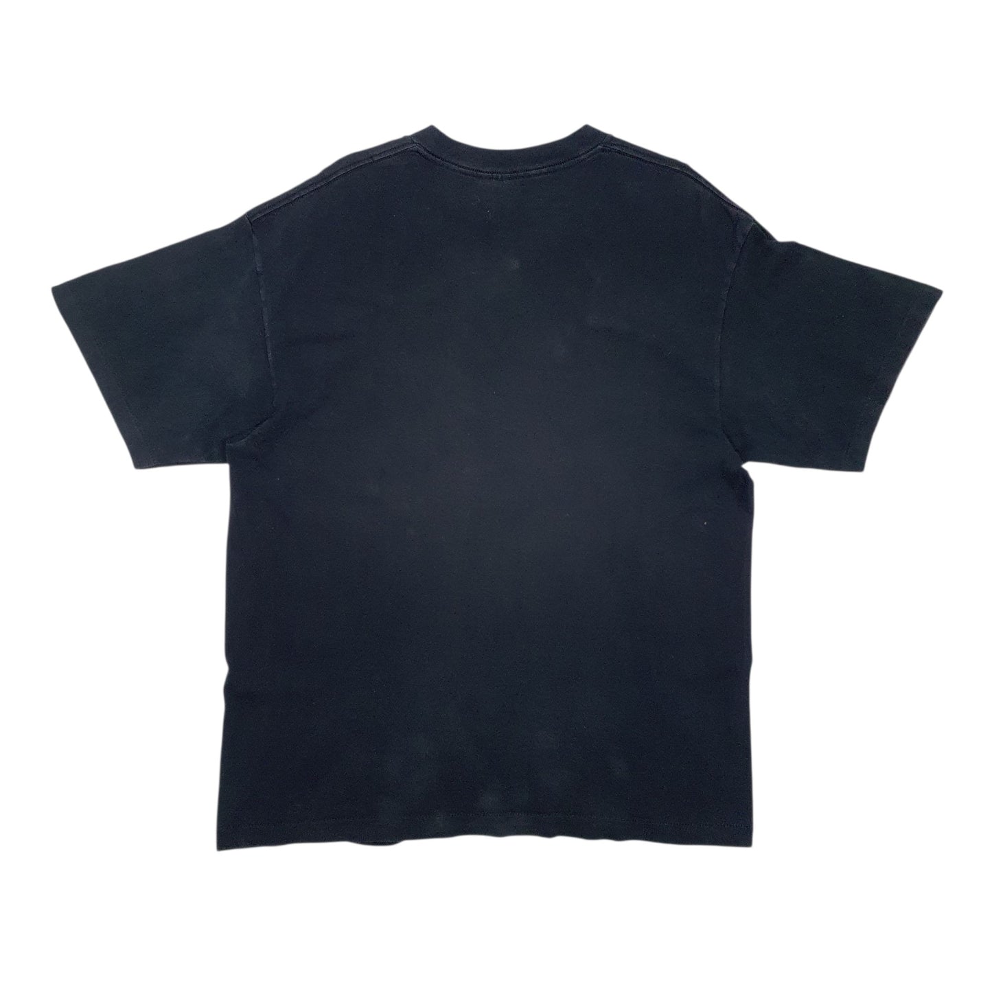 Mens Black Trench Single Stitch Vintage 90s  T Shirt